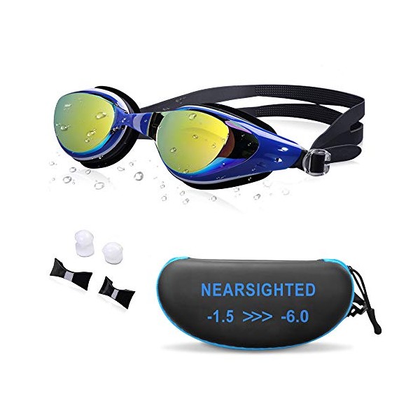 AIKOTOO Anti-fog Shortsighted Swimming Goggles