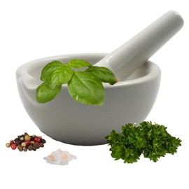 Bustlwor Spice Herb Grinder, Small Mortar and Pestle, Small Spice Mortar, Ideal for Grinding Species, Herbs, Medicines or Other Substances