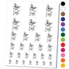 Suspicious Chihuahua Dog Temporary Tattoo Water Resistant Fake Body Art