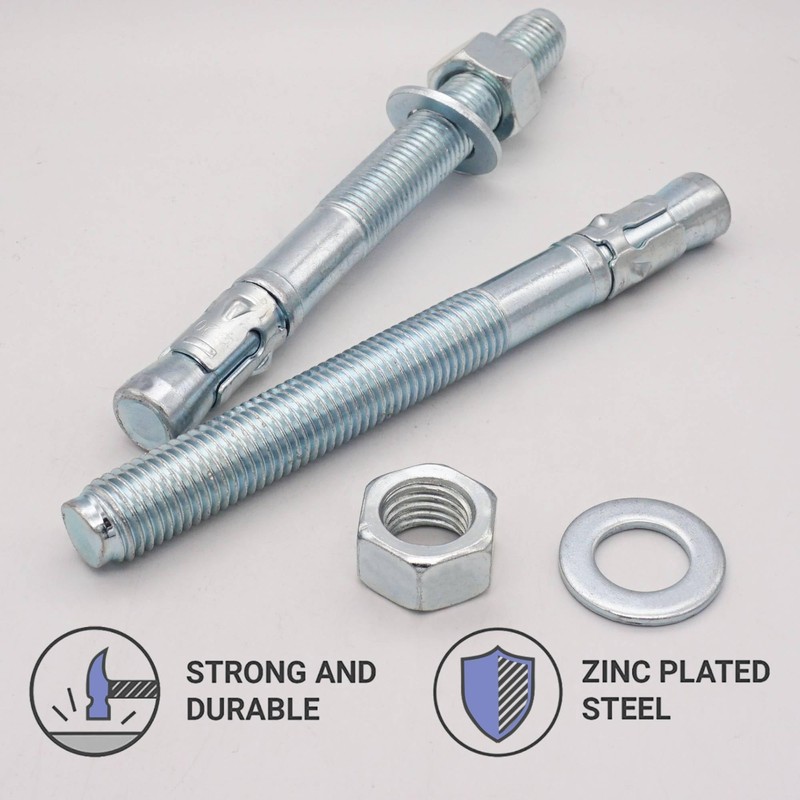 SKIR'CO (1 Piece) Galvanised Wedge Anchor M20 x 220 mm