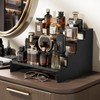 ProCase Wooden Cologne Organizer for Men, 4 Tier Perfume Organizer,