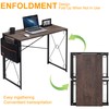 VECELO 39 Inch Folding Desk Simple Assembly, Writing Computer Desk