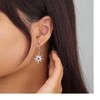 UniLogue 925 Sterling Silver Asymmetric Stud Earrings Colorful Zircon Star