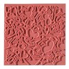 Efco Texture Mat Lovestory, Rubber, Orange, 9 x 9 x