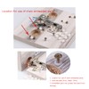 MEETOOT 100pcs Plastic Hinge Dowel Inserts Kit 4x10mm Toothed Machine