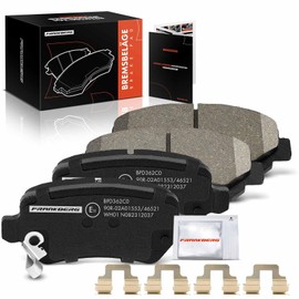 Frankberg Brake Kit Disc Pad Rear Axle Compatible with Astra G Cabriolet F67 2001-2005 Meriva X03 2003-2010 Zafira A MPV F75 1999-2005, Zafira A MPV T98 1999-2005 Replace# 93179164