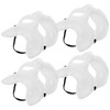 TENDYCOCO 4pcs Fox Mask Unfinished White Plastic Blank Mask Cat