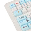 PBT Keyboard Keycaps 130 Keys Dye Sublimation Ergonomic Rich Colors