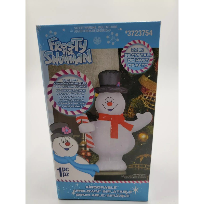 Gemmy 22" FROSTY the SNOWMAN Airblown Inflatable Christmas NIB USB