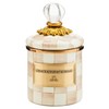 MACKENZIE-CHILDS Mini Enamel Canister, Kitchen Storage Container with Lid, Brown-and-White