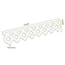 6"H x 5/8"P x 48"L El Dorado Architectural Grade PVC Running Trim