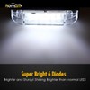 Partsam 6Pcs 4 Inch Marine Boat RV Slim Line Clear