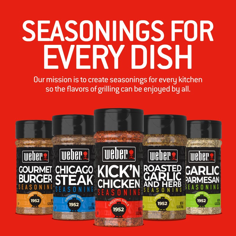 Weber Kick'n Chicken Seasoning, 5 oz (Pack of 6)
