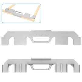 2Pcs 6 in 1 Framing Tools, 12/14/16/18/20/24 Inch Adjustable Size On-Center Stud Layout Tool, 100% Cast Aluminum Framing Spacing Tool