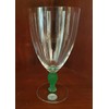 GORHAM CRYSTAL GREEN STEMMED ICED TEA OR WATER GLASS- SET
