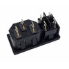 IEC Socket C-14 10A/250V, with Replaceable Red 4Pin LED Switch