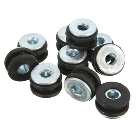 Forspero 10pcs Motorcycle Rubber Nuts Bolt for Honda/Yamaha/Suzuki/Kawasaki Fairings