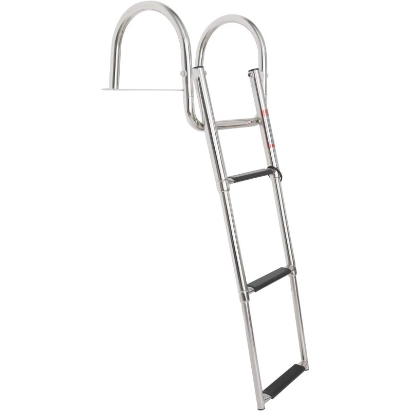 Amarine Made 3 Steps Boat Ladder Stainless Steel in-Board Telescoping