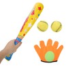 4PCS Sports Baseball Toys Soft Baseball Bat Ball Glove Set