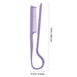 NOLITOY Detangler Comb Scalp Exfoliator Brush Hair Wash Brush Set Professional Hair Styler Dandruff Massage Comb for Teens and Adults Purple