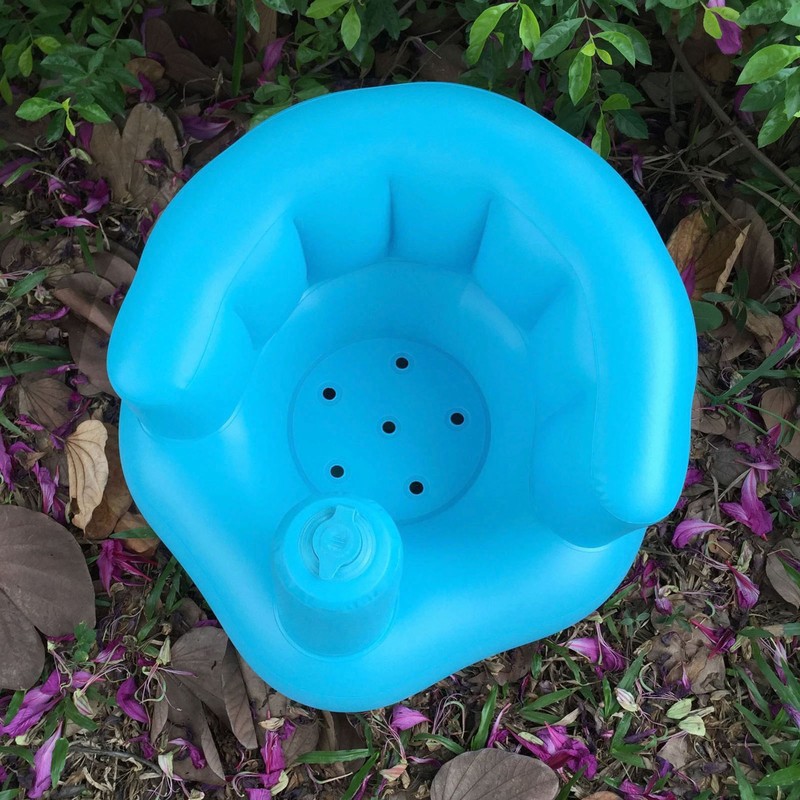 Inflatable Baby Chair Safe Built in Air Pump Soft PVC