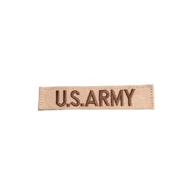 Marine Name Tape, with Fastener, Desert Marpat, Black, OD Green, Desert Tan, White (with Fastener, Desert Tan)