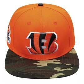 Pro Standard CINCINNATI BENGALS CAMO SNAPBACK HAT Pro Standard Military Salute To Service