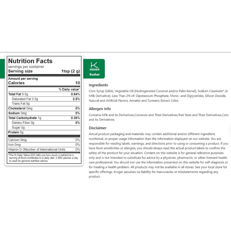 Kroger Donut Coffee K-Cups and Original Creamer Combo Pack