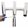 Amarine Made Heavy Duty Triple Rod Holder Stainless Trident Outrigger