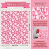 JarThenaAMCS Valentine's Day Fuzzy Blanket Pink Love Heart Throw Blanket