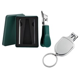 Toe Nail Clippers Thick Nails, Slanted Nail Clippers for Ingrown Toe Nails, Eagle Beak Beveled Wide Opening Heavy Duty Toe Nail Clipper Tool