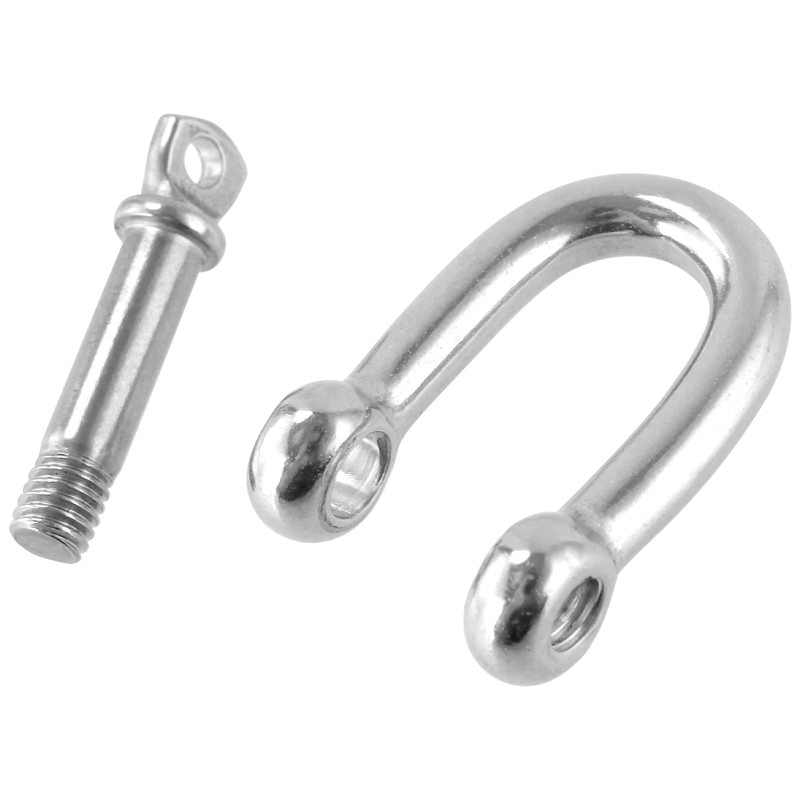 KEILEOHO Pack of 20 Shackles D-Shape M6, Shackle 6 mm