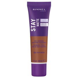 Rimmel London Stay Matte Liquid Mousse - 504 Deep Mocha - Foundation, Lightweight, Shine Control, Oil-Free, 1oz