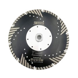 DT-DIATOOL 9 Inch Diamond Turbo Blade Cutting Granite Marble Concrete Hard Stones