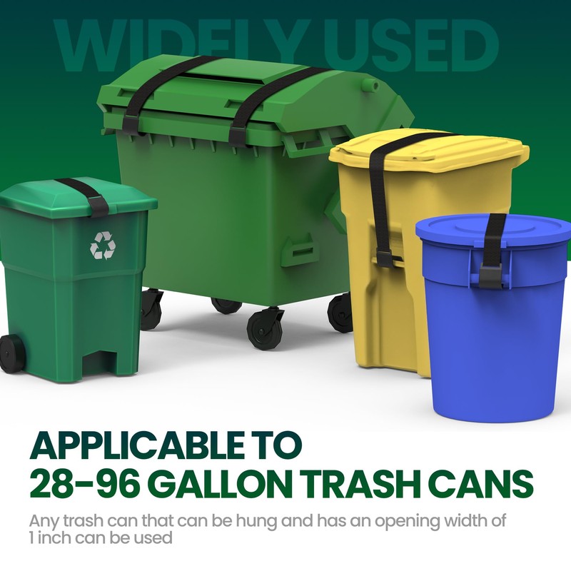 Gadgetzan 1 Pack Metal Double Claw Trash Can Lid Lock