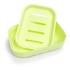 Double Layer Draining Soap Dish, Plastic Dishwashing Sponge Soap Holder