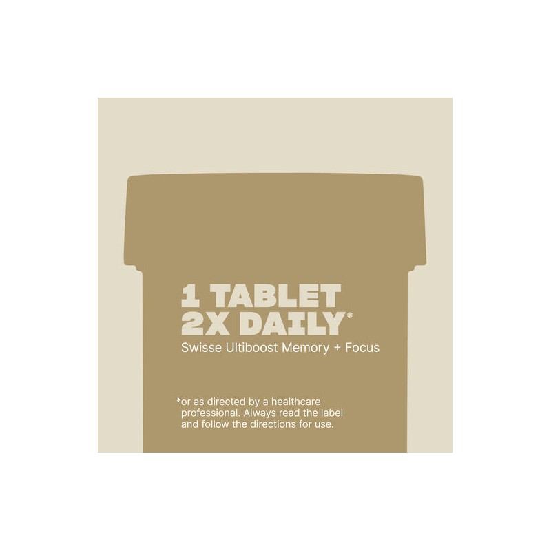 Swisse Ultiboost Memory + Focus 50 Tablets