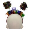 Claire's Claires Bopper Headband Colorful Smiley Tinsel Balls Antenna