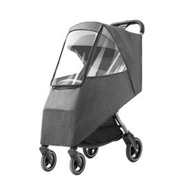Pushchair Rain Cover Universal Stroller Pram Buggy Raincover Waterproof Weather Shield Windproof Baby Pram Raincoat Large Carrycots Rain Shield with Canopy Window for Outdoor Carrying Walking