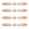 MUXSAM 24.5*3.5cm 4pcs Wood Carving Decal Corner Wood Applique Decorative