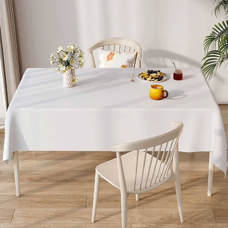 Kapwall White Tablecloth - 60" x 84"