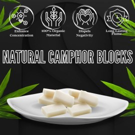 Soul Sticks 56g Natural Camphor Tablets – Soul Sticks Camphor Blocks (Pack of 12)