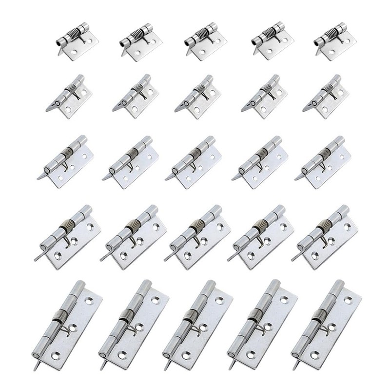 10 Pieces Self Closing Spring Hinges 2 Inch Stainless Steel