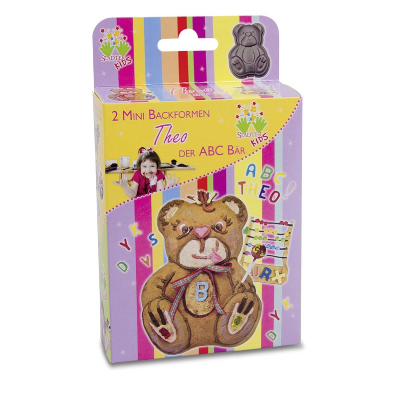 Staedter Mini Theo The ABC Bear Kids Baking Mold, Brown,