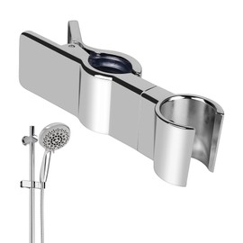 Shower Head Holder, Vegena Hand Shower Holder, Shower Head Holders, No Drilling, Adjustable Shower Holder, Shower Rail 22-25 mm for Bathroom, Chrome-Plated Metal