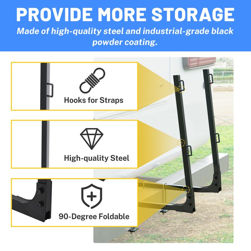 KUAFU RV Foldable Tote Tank Rack Carrier Compatible with Suitcase