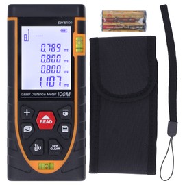Laser Distance Meter High Accuracy Infrared HD LCD ABS Shell Laser Measurement Tool for Construction 100m 328.1ft