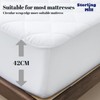 Sterling Mill Premium Quality Extra Deep 17” Waterproof Quilted Fitted