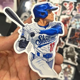 PettProject Shohei Ohtani Sticker Sho-Time LA Dodgers Baseball Die Cut Vinyl Decal