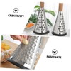 NOLITOY Vertical Stainless Steel Cheese Grater Cone Shaped Grating Tool